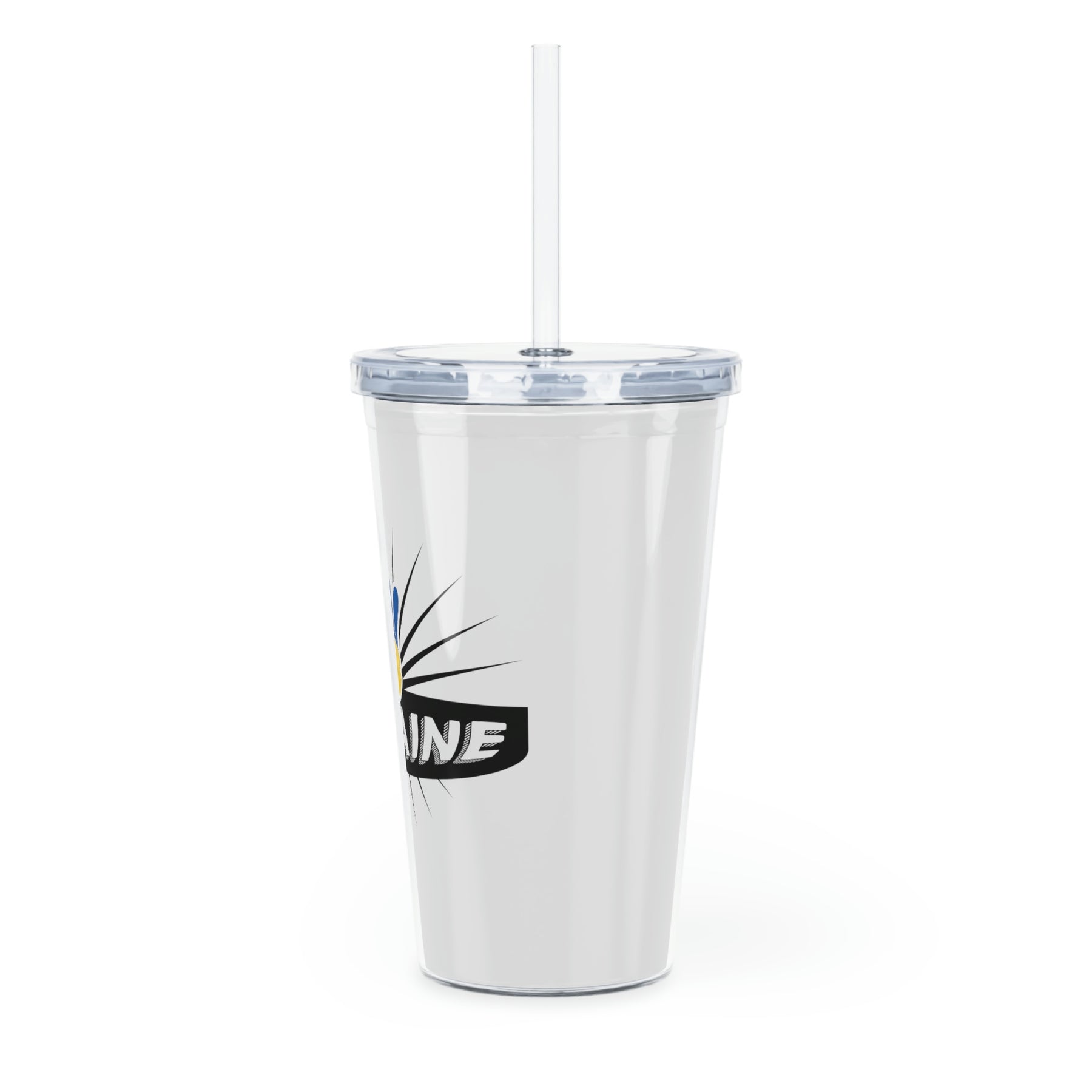 Plastic Tumbler with Straw