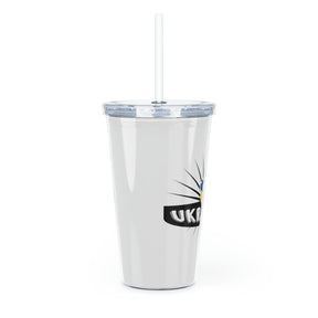 Plastic Tumbler with Straw