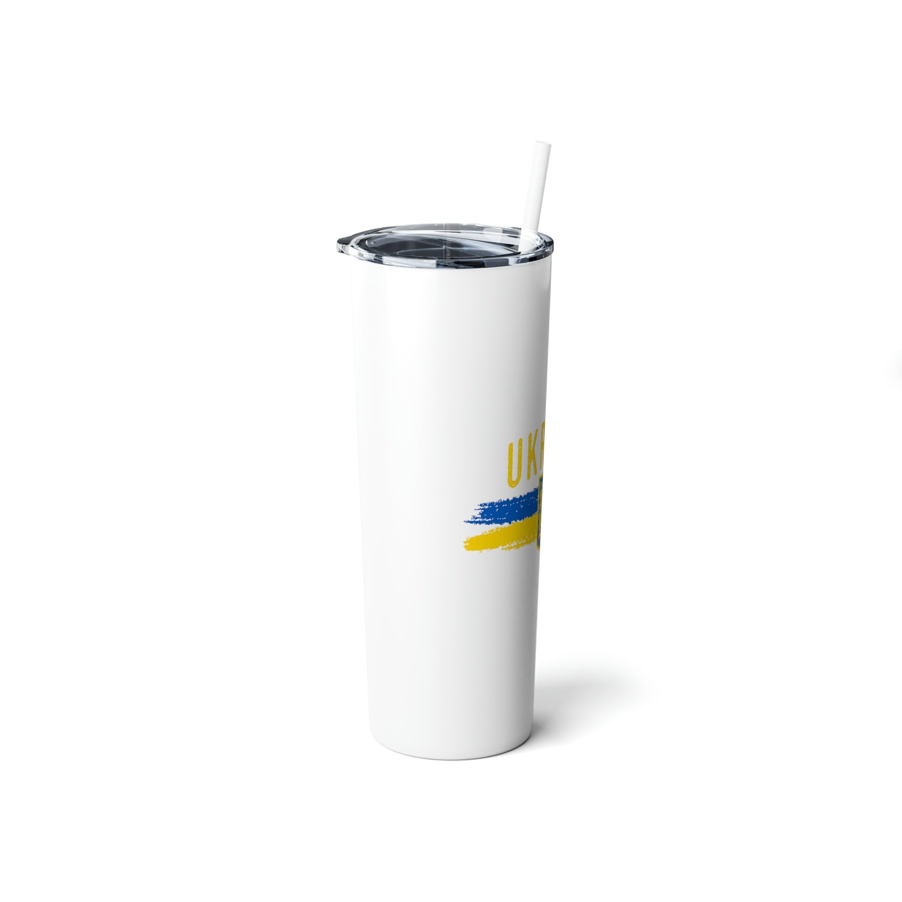 Skinny Steel Tumbler with Straw, 20oz