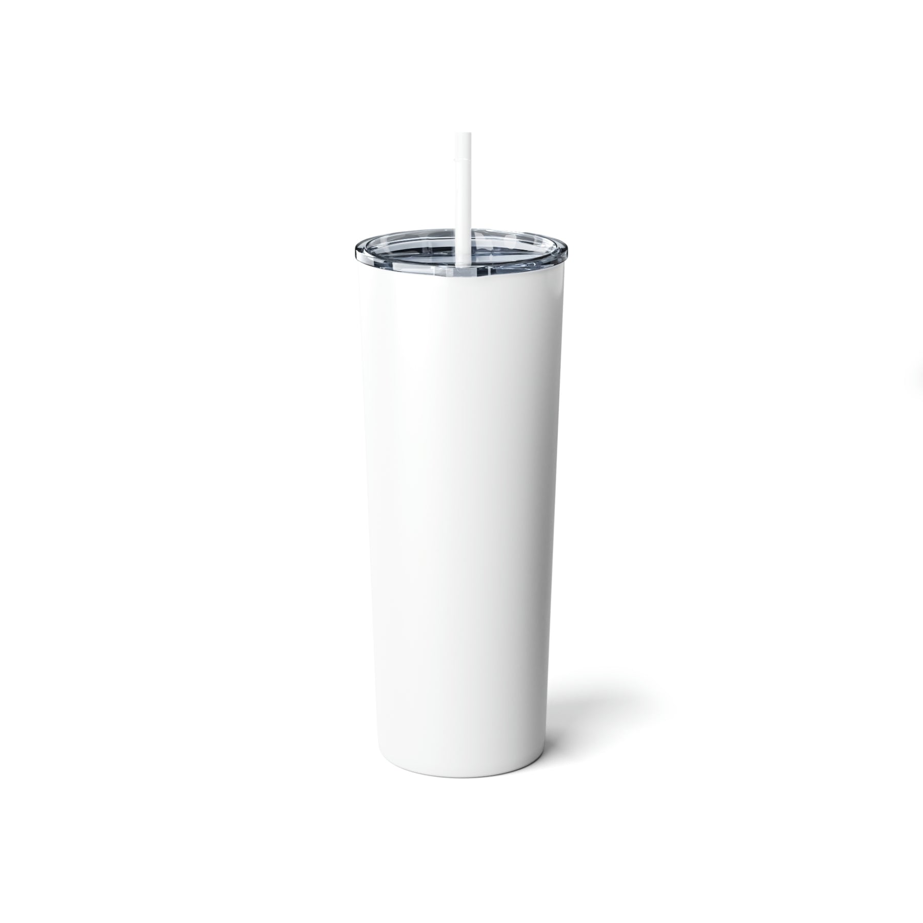 Skinny Steel Tumbler with Straw, 20oz